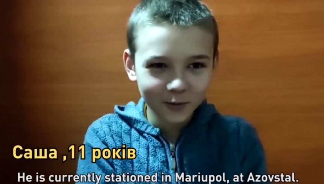 ​Дети защитников из "Азова" в Мариуполе записали эмоциональное видео ко всему миру