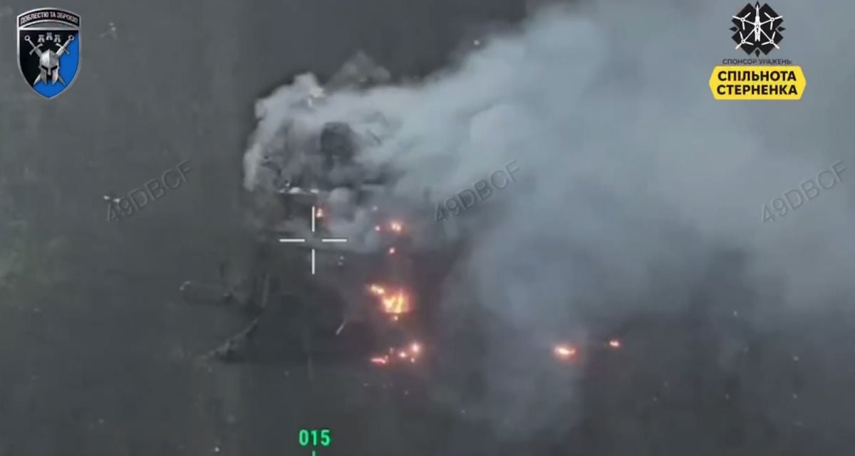 Под Новопавловкой стая FPV-дронов 42-й ОМБр сожгла "танк-сарай", не дав сбежать оккупантам