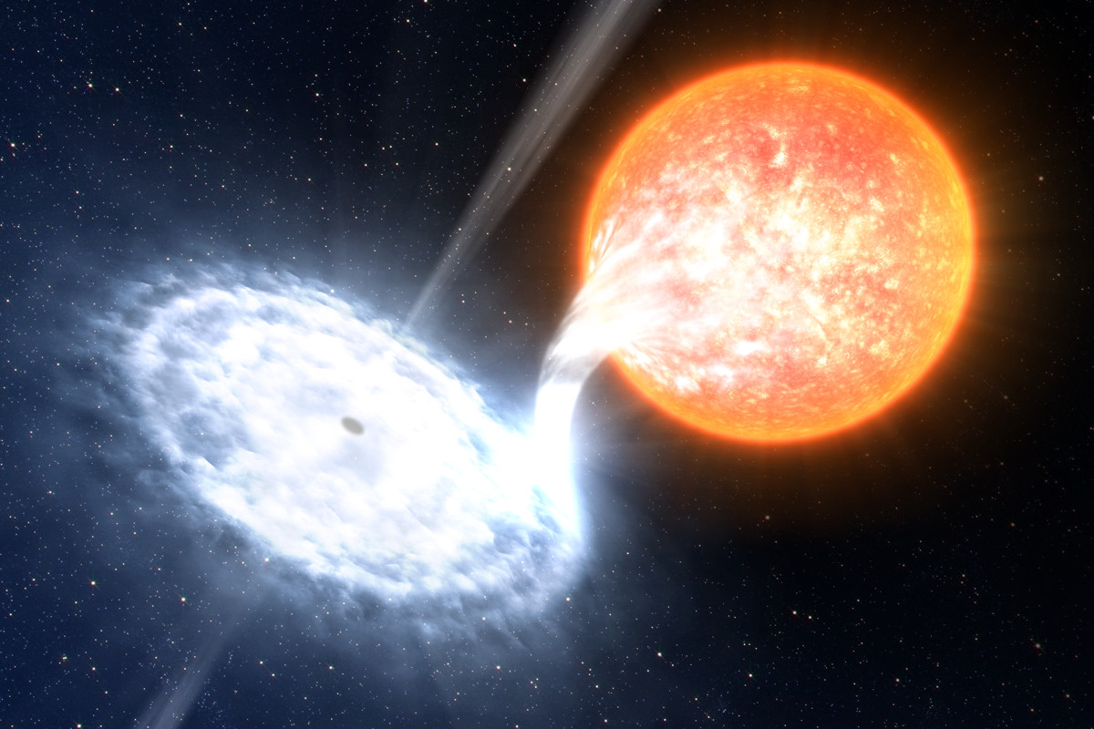 Загадки Вселенной: астрономы нашли черную дыру, которая действует, словно гигантский фонтан 