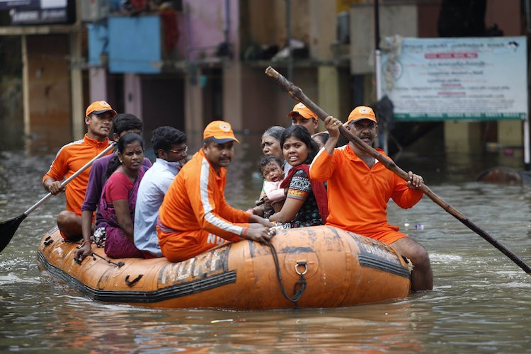 В Индии сильнейшее за сотню лет наводнение: погибли более трехсот человек