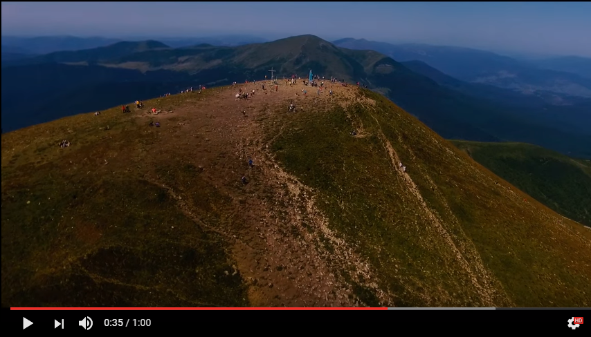 Как выглядит самая высокая точка Украины - в Сети появилось потрясающее видео, снятое с коптера