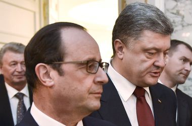​Порошенко в Париже сегодня обсудит с Олландом ввод миротворцев в Донбасс