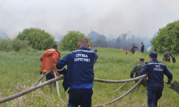 Пожар в зоне отчуждения: ситуация под контролем, - ГСЧС