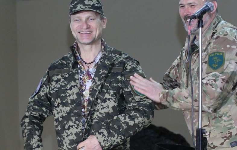 Олег Скрипка стал бойцом украинского батальона "Днепр 1"
