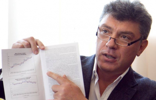 Песков проигнорировал доклад Бориса Немцова "Путин. Война" о событиях в Украине  