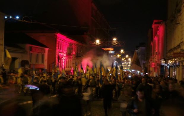 В унисон с Киевом: В Харькове в годовщину Евромайдана состоялся Марш патриотов