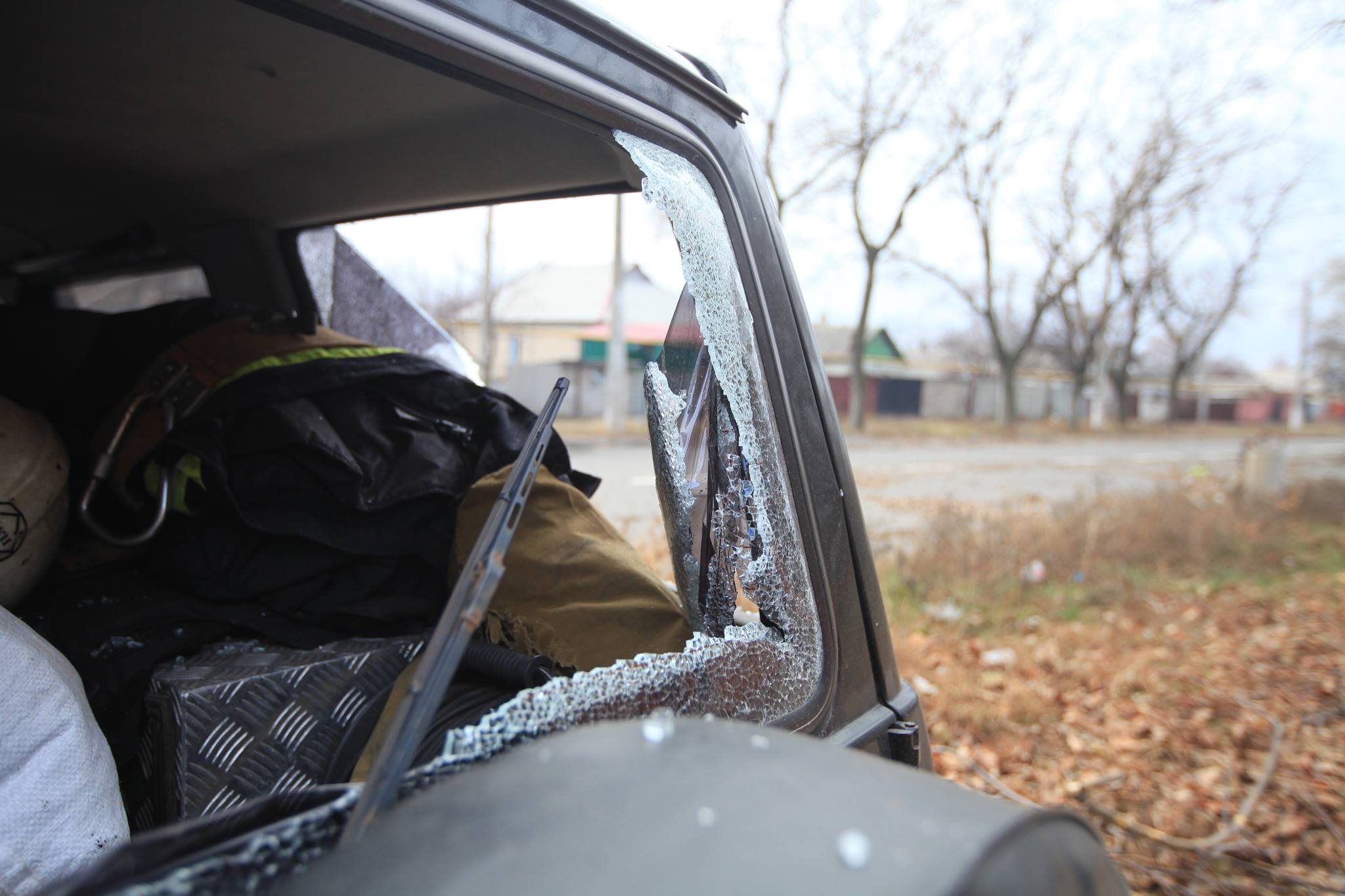 Как выглядит поселок Октябрьский в Донецке после обстрела 20 ноября