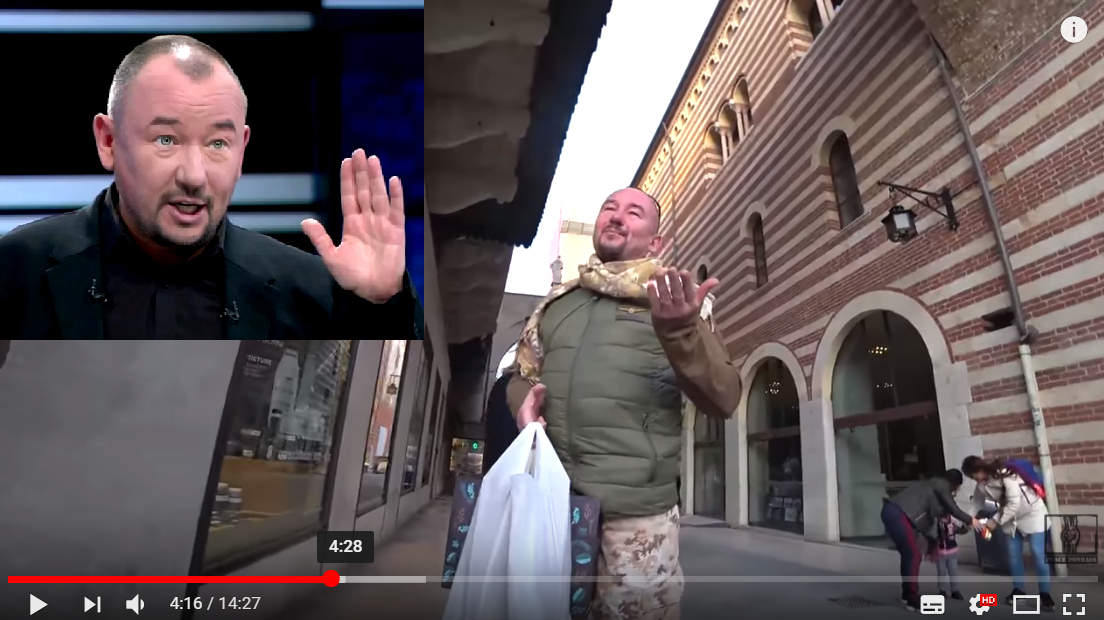 Российский пропагандист Шейнин позорно сбежал от украинского десантника: воин АТО опубликовал видео встречи с одиозным россиянином - кадры