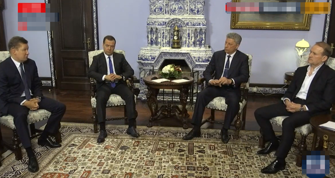 Бойко и Медведчук провели прямые переговоры с Медведевым: видео