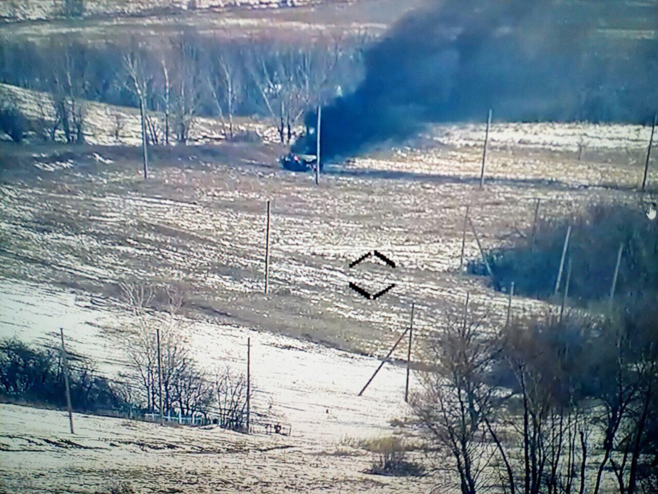 Подразделение ВСУ подорвало машину боевиков на Донбассе: опубликовано фото и первые подробности огневого удара