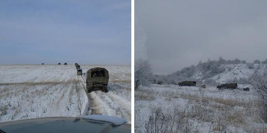 ​Огромная колонна артиллерии ДНР движется в сторону Горловки