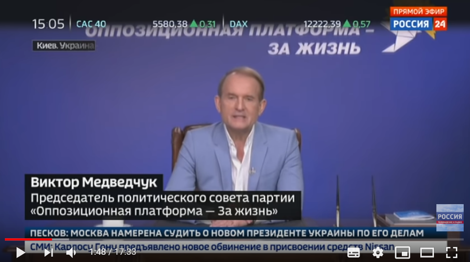 Зеленский разозлил Медведчука заявлением о Донбассе на росТВ: план Москвы начал рушиться