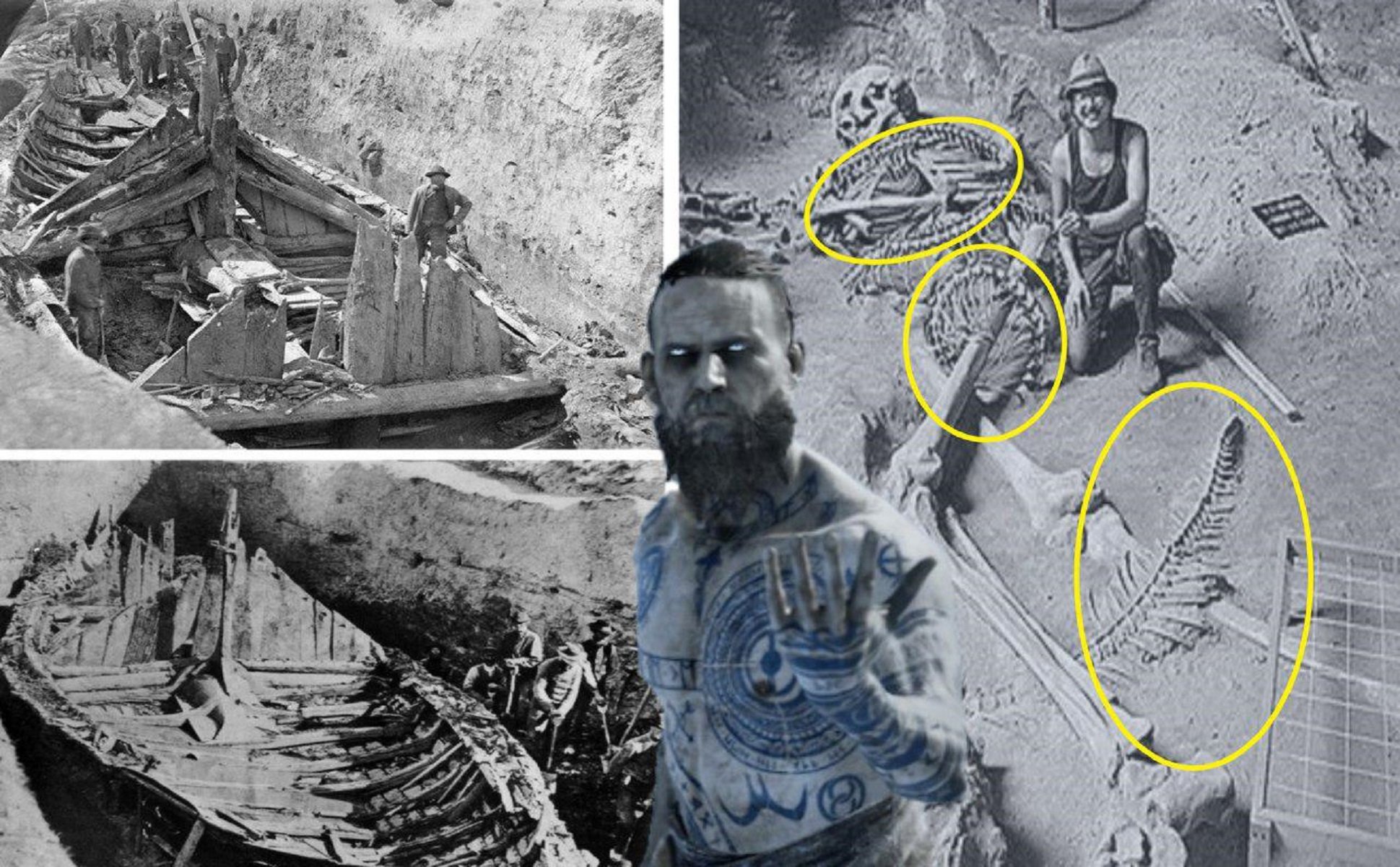 Под кораблем викингов нашли великана, тело которого обвивал 15-метровый реликтовый змей титанбоа