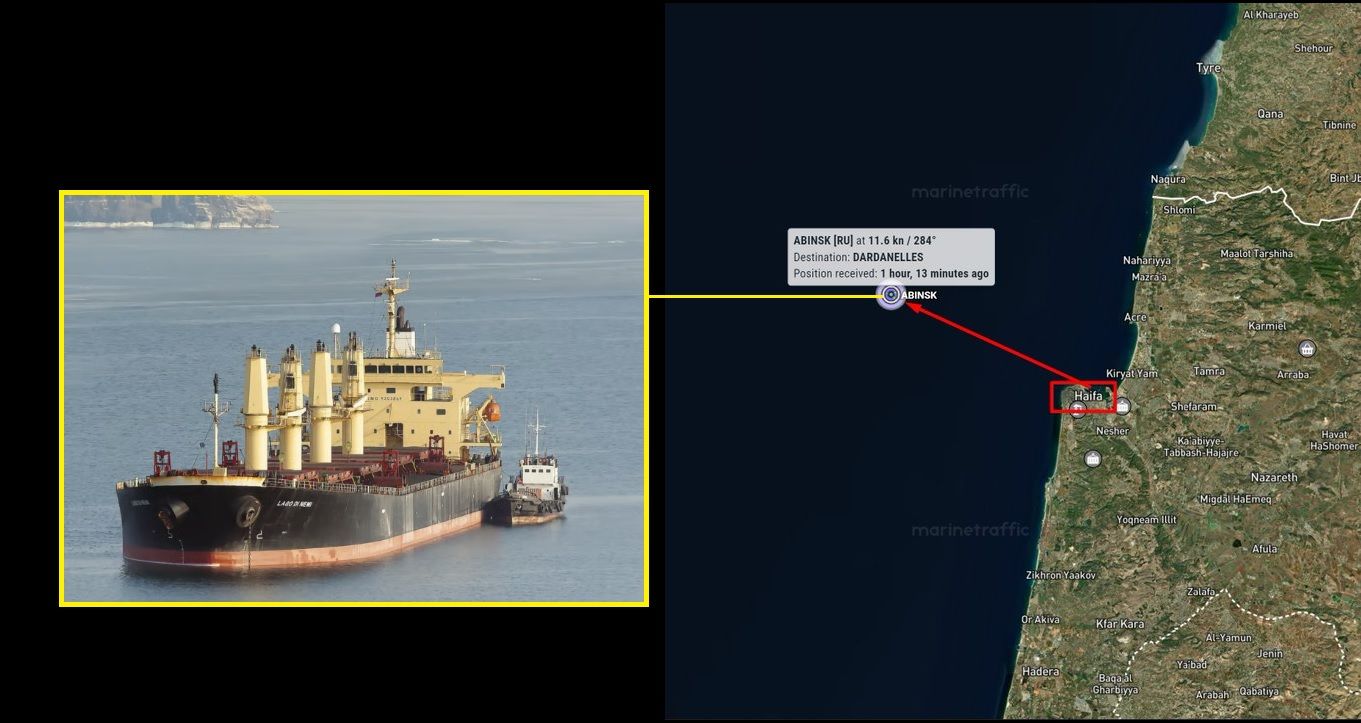 Ізраїль прийняв і вже розвантажив у Хайфі викрадене Росією зерно з України