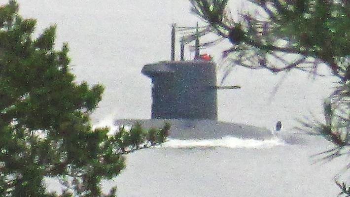 Появились первые фото неизвестной субмарины в шведских водах