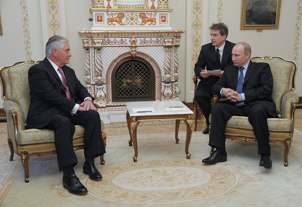 Встреча в Кремле: Тиллерсон все-таки нашел время для Путина