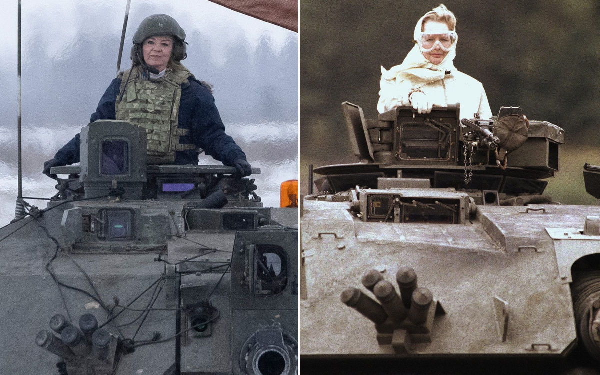 Глава МИД Британии повторила поступок Тэтчер: с танка она обратилась к Путину относительно Украины