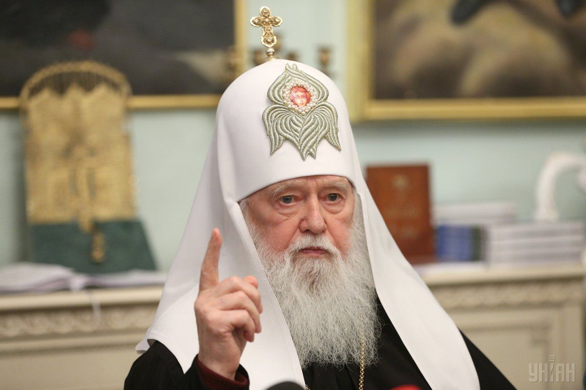 Патриарх Филарет призвал евродепутатов усиливать антироссийские санкции