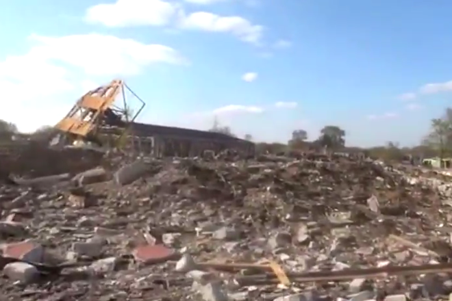 В Донецке разрушена воинская часть после попадания ракеты "Точка У"