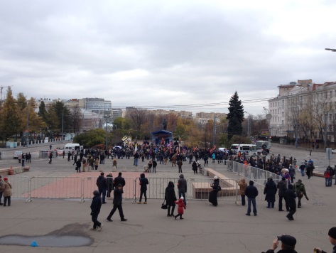 На митинг «Битва за Донбасс» в Москве пришли 200 человек