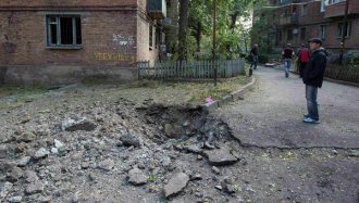 Как выглядит Киевский район Донецка после обстрела с 15 на 16 октября 