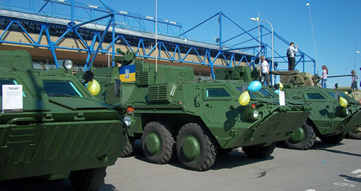 В Харькове продемонстрировали военную технику