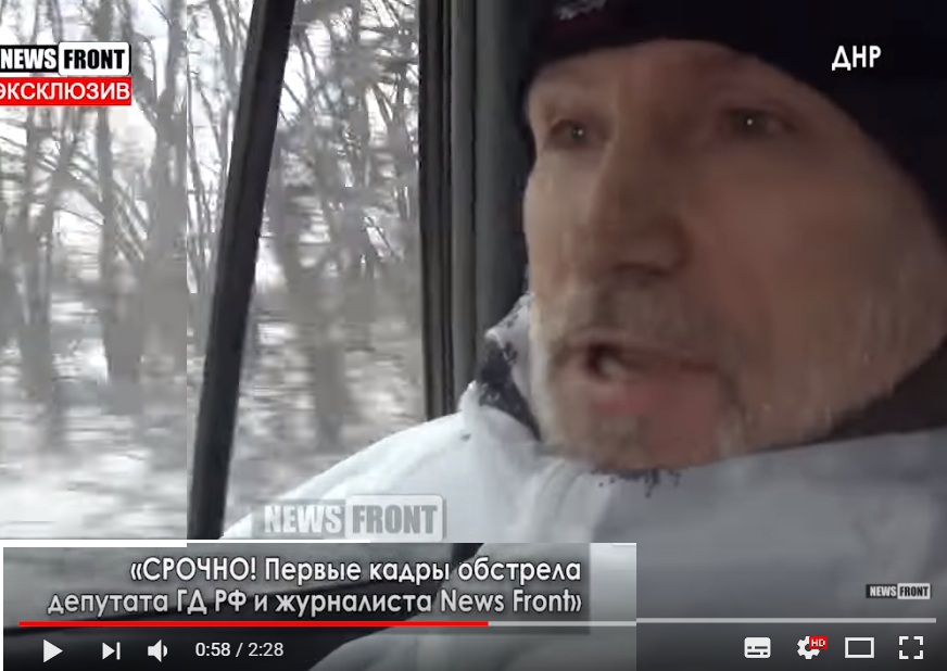 Опубликовано видео обстрела депутата российской Думы на Донбассе: стало известно, что произошло на самом деле, - кадры