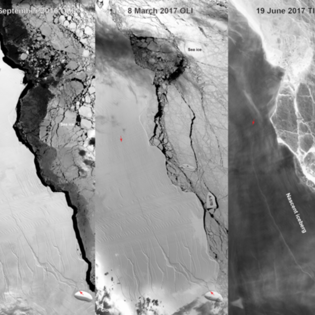 Спутник НАСА зафиксировал рождение огромного айсберга в Антарктике: подробности и кадры