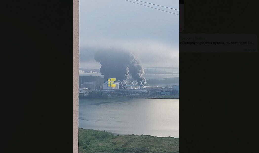 В Санкт-Петербурге дроны прорвали ПВО и ударили по нефтяному терминалу – начались пожары 