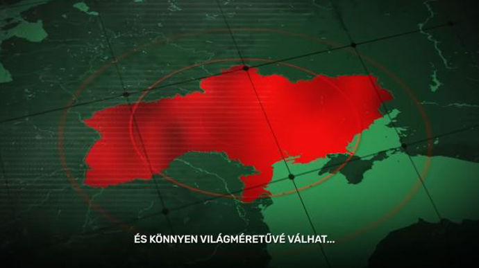 Правительство Венгрии показало ролик с призывом к миру с картой Украины без Крыма
