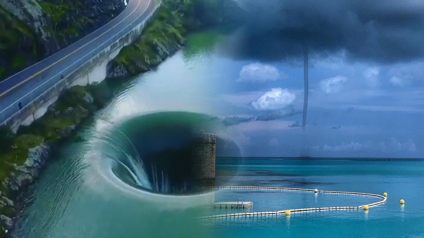 На глазах у тысячи жителей Земли в Бермудском треугольнике сформировался 600-метровый портал в ад 