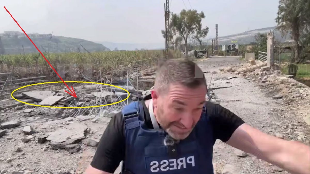 Появилось видео, как ракета Израиля взорвалась в 5 метрах от пропагандистов ​Russia Today