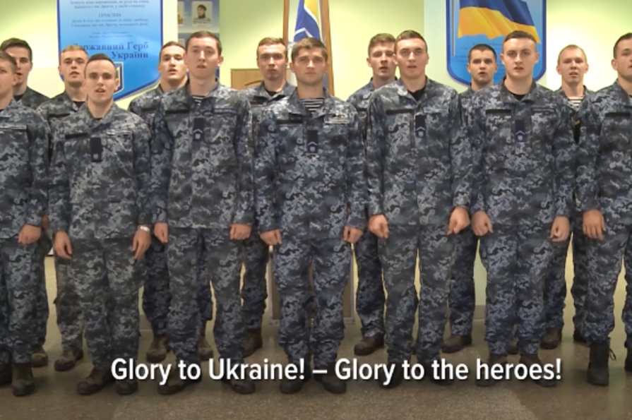 "С нами правда", - курсанты морской академии записали видео со словами поддержки пленным морякам