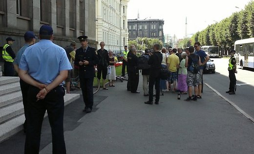 Военные из АТО протестуют под Кабмином