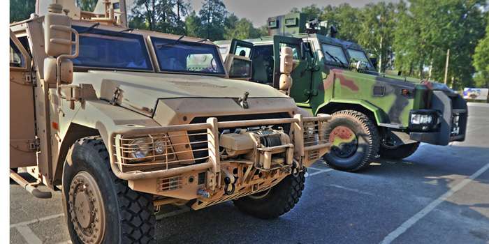 Нацгвардии Украины продемонстрировали новый броневик Shepra