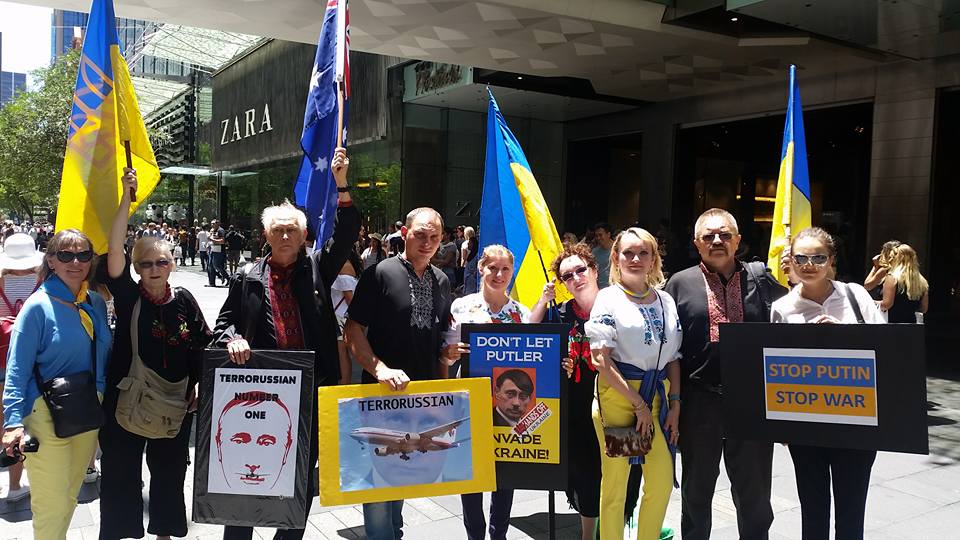 "Путлер, руки прочь от Украины!" - в австралийском Сиднее прошла антипутинская акция - обнародованы фотографии