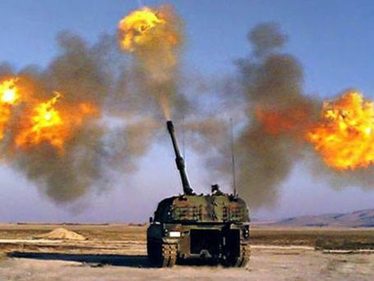 Азербайджан ударил по армянским позициям из турецких САУ T-155 Fırtına и израильских 120-мм минометов: видео