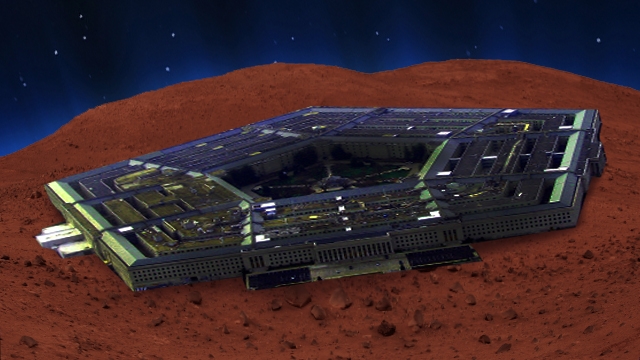 Марсианский Пентагон: конструкция неизвестного происхождения на красной планете
