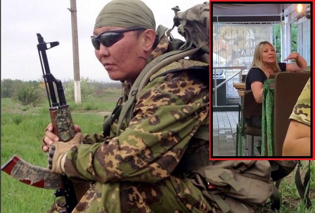 "Рот свой закройте, понятно?" - в Донецке женщина наехала на российских бурятов из ВС РФ 
