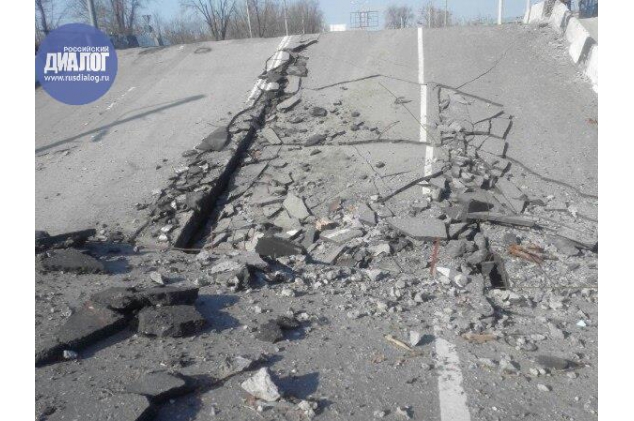 Как сегодня выглядит Путиловский мост и район аэропорта Донецка