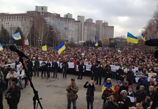 Тысячный митинг в поддержку Милобога в Кривом Роге: хроника событий