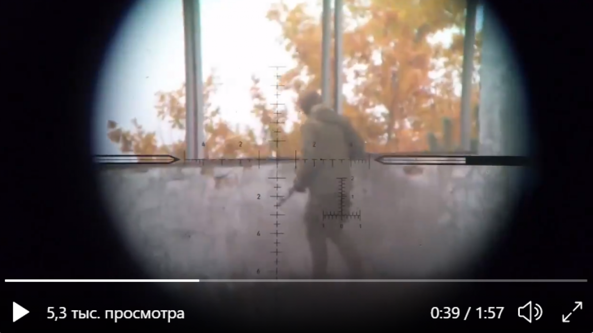 В Сеть попало видео работы снайперов ВСУ на Донбассе против военных РФ: "Эти кадры впервые в открытом доступе"