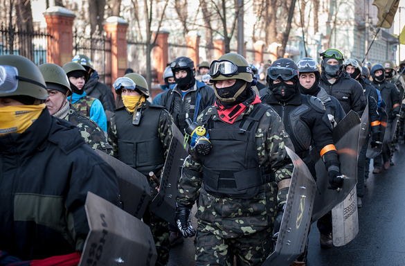 Марш самообороны Майдана в Киеве 21.11.2014. Прямая видео-трансляция