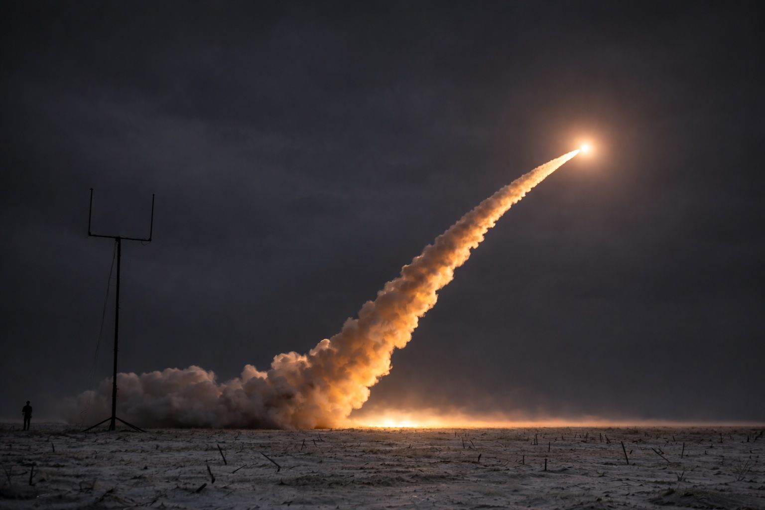 Появилось видео, как ВСУ ракетами "Фламинго" ночью нанесли удар по России 