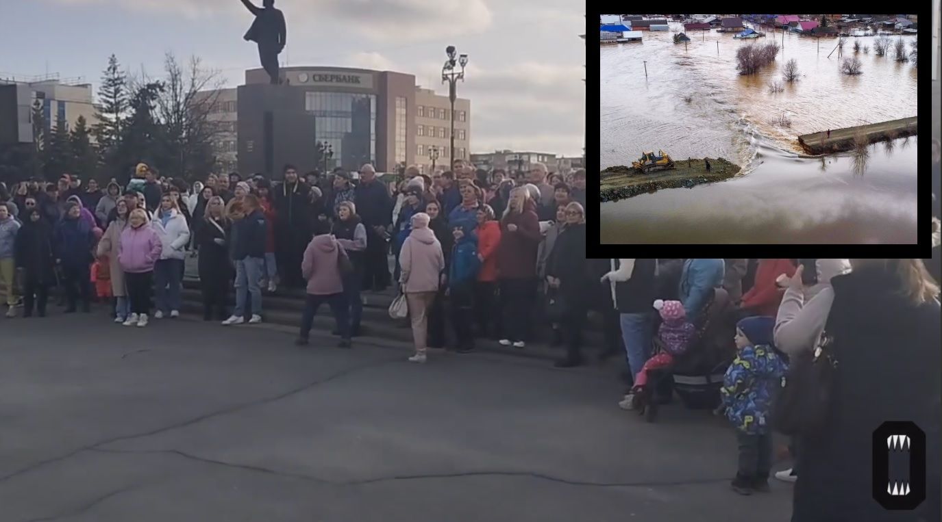 "Позор! Позор!" - в тонущем Орске россияне устроили митинг и обратились к Путину
