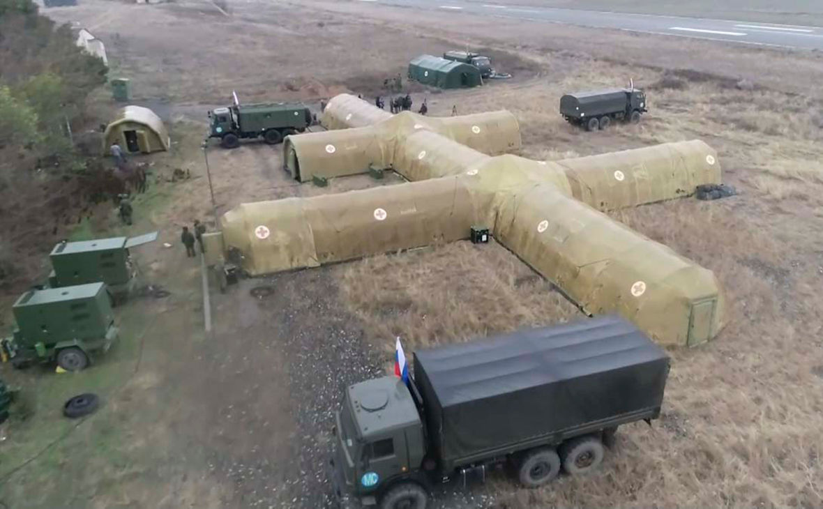 ​Российская армия развернула в 30 км от границы с Украиной полевой медицинский лагерь