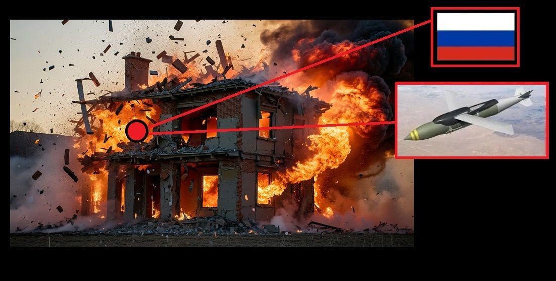 Истребитель ВСУ сбросил авиабомбу массой 227 кг на скопление пехоты РФ – все снесло взрывом