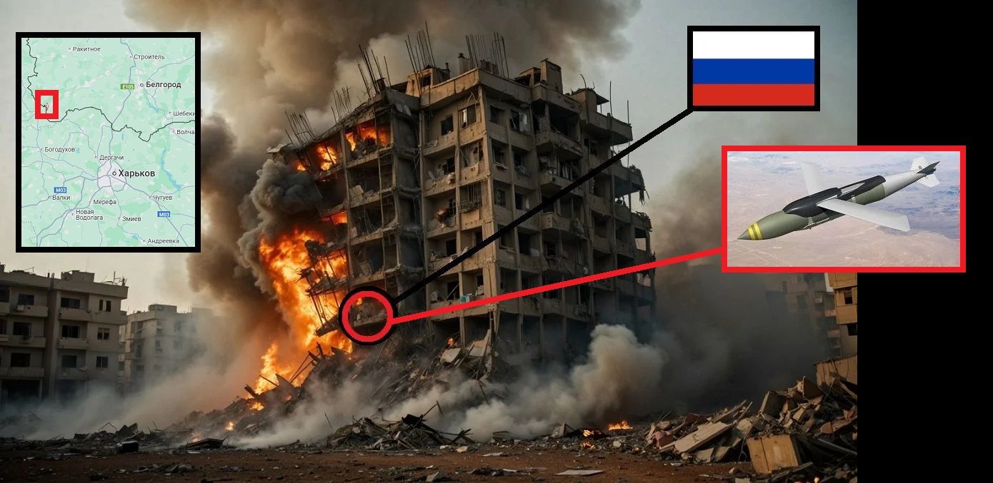 Винищувач ЗСУ скинув на строковиків РФ авіабомбу масою 226 кг – будівля знесла вибухом