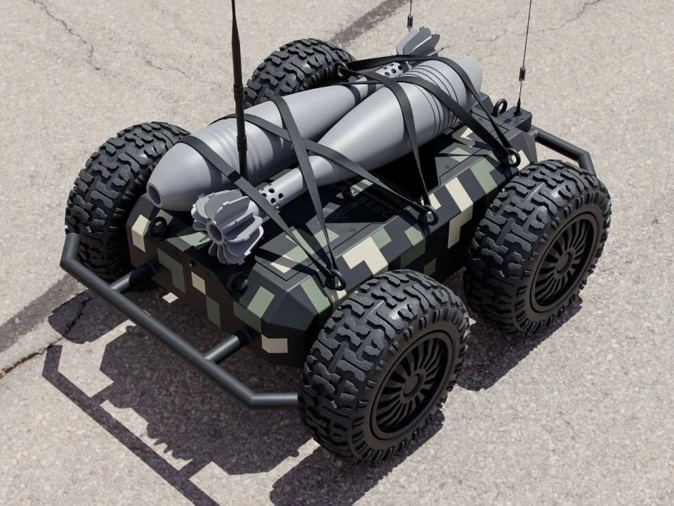 Для ВСУ создан наземный робот-камикадзе Ratel S: видео подрыва техники уже в Сети