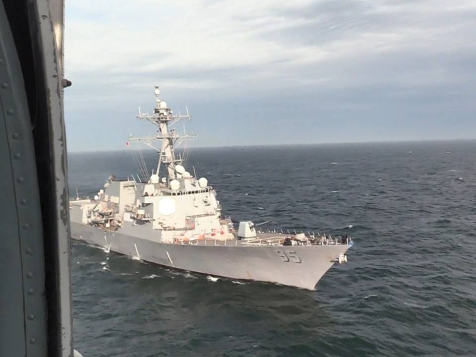 Украина и США провели совместные военные учения на море: эсминец James Williams стал площадкой для подготовки отечественных ВМС ВСУ - кадры